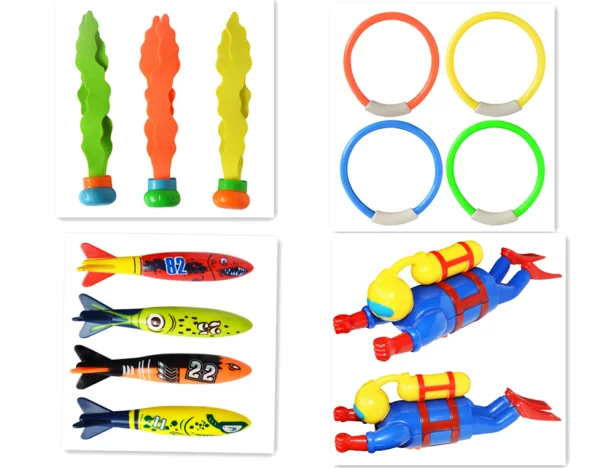 

Hot sale summer pool toy torpedo dive series hydrosphere seaweed diver underwater diving stick toys for children gift
