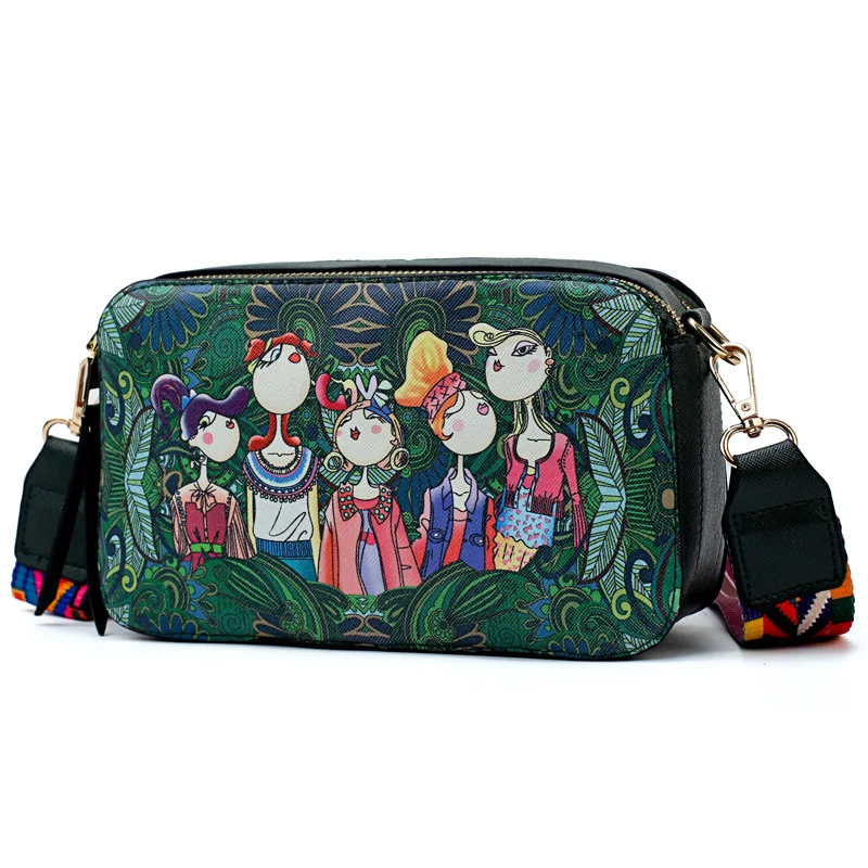 مصغرة النساء crossbody الإناث الأخضر الكرتون الطباعة بو الجلود موضة حقائب الكتف يوم براثن صغيرة رسول حقيبة حقائب مصغرة النساء crossbody الإناث الأخضر الكرتون الطباعة بو الجلود موضة حقائب الكتف يوم براثن صغيرة رسول حقيبة حقائب