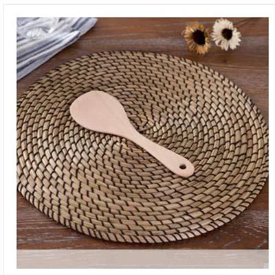 

2pc utensil set wooden stir fry spatula nonstick cooking spoon wood bamboo rice paddle scoop handmade flatware kitchen tools