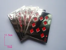 Punk poker belt buckles with enamel,metal DIY brand mens designer poker silver steampunk belt buckles,rock cool cowboy buckle