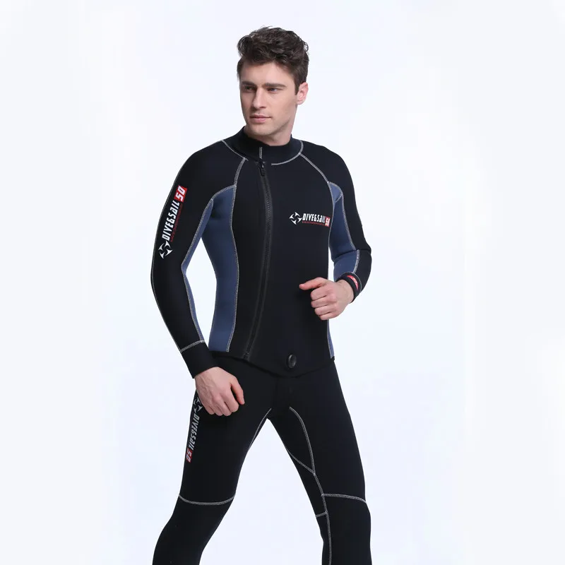 Dive&sail 5MM Neoprene One piece Wetsuit Men Women Frog man Scuba Dive