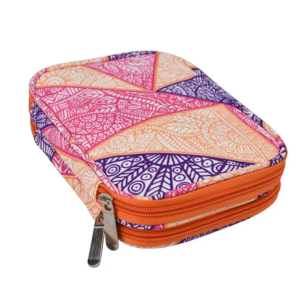 

Weaving Tool Storage Bag Triangular Pattern Crochet Needle Storage Bag Crochet Organizer Needles Holder Knitting Accessory