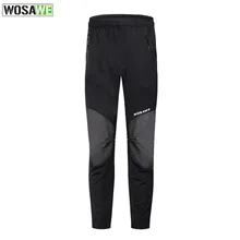 WOSAWE зимние штаны для велоспорта для мужчин и женщин, спортивные Светоотражающие ветрозащитные брюки, теплые термальные штаны для велосипеда, велосипеда, MTB, одежда для бега