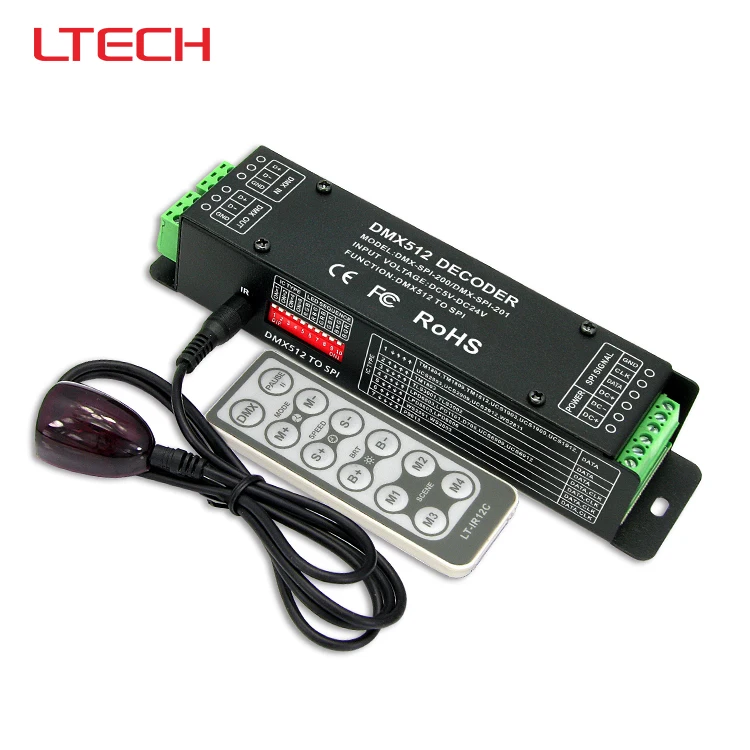 DMX-SPI-200 DMX-SPI Decoder with IR remote;dimming decoder support WS2801/WS2811/WS2812B/TM1804/TM1809/INK1003/1903 etc цена DMX-SPI-200 DMX-SPI Decoder with IR remote;dimming decoder support WS2801/WS2811/WS2812B/TM1804/TM1809/INK1003/1903 etc цены онлайн
