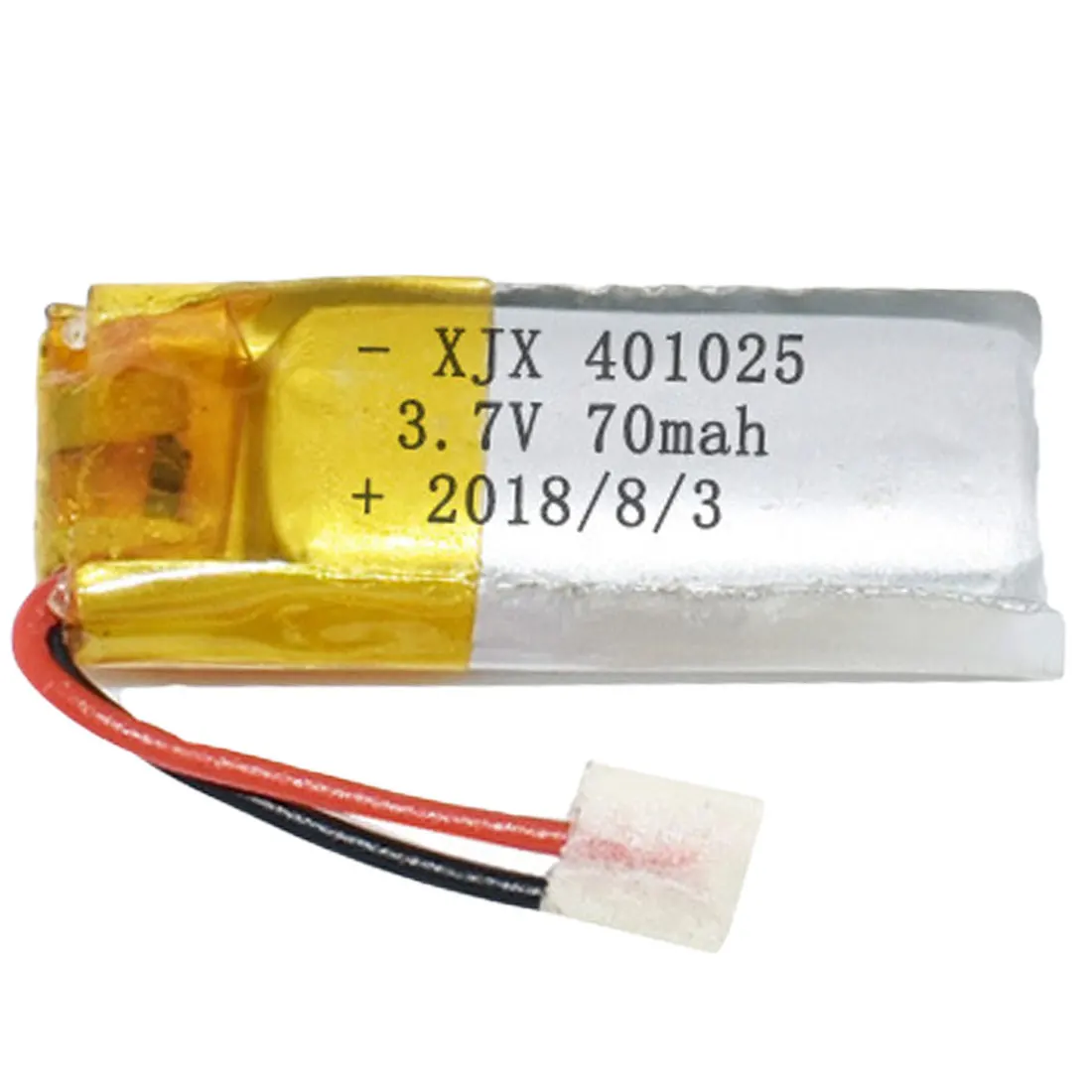 

1Pcs 3.7V 70mAh 401025 PLIB Polymer Lithium ion / Li-ion Battery for GPS MP3 MP4 MP5 DVD Bluetooth Model Toy Mobile Bluetooth