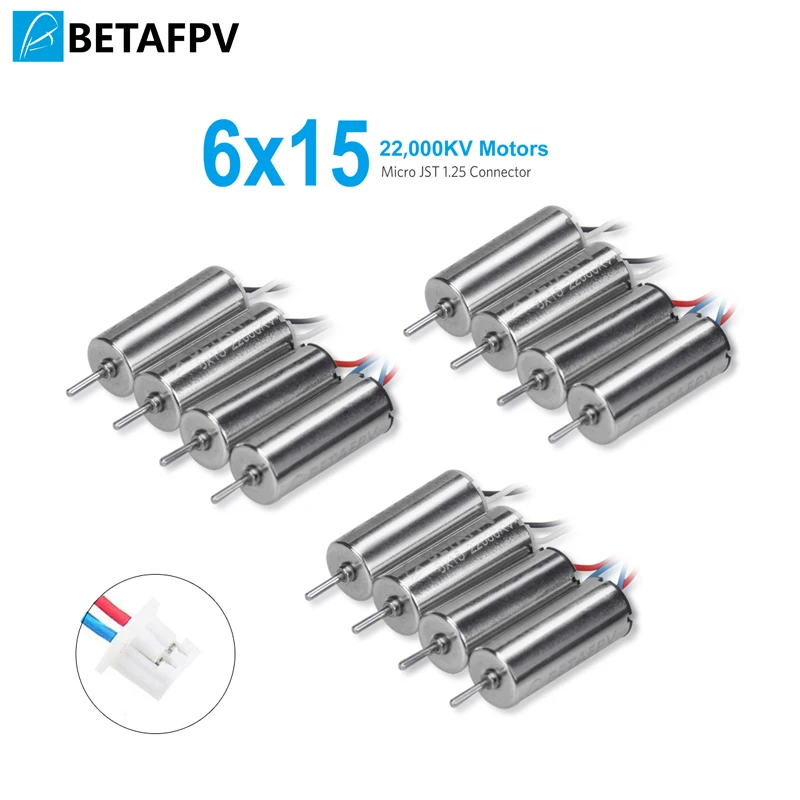 BETAFPV 6x15 мм 22000KV ЩЕТОЧНЫЕ двигатели скорость безумный для микро FPV крошечные Whoop