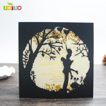 

Cheap price china wedding invitation card laser cut bride groon wedding engagement with printing rsvp card