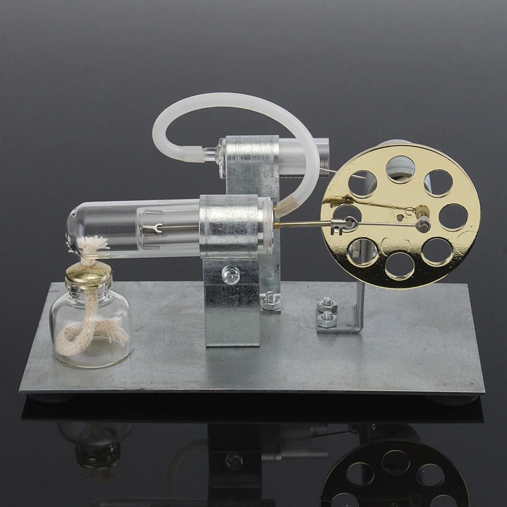 Модель двигателя Стирлинга горячего воздуха электрический генератор Двигатель физика Паровая Мощность игрушка