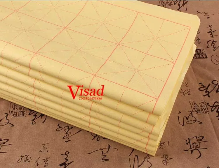 Papel de Arroz para a Pintura Half-cozido Chinesa Caligrafia Pratique Papel 9*9 cm 3 Papel p/ pintura