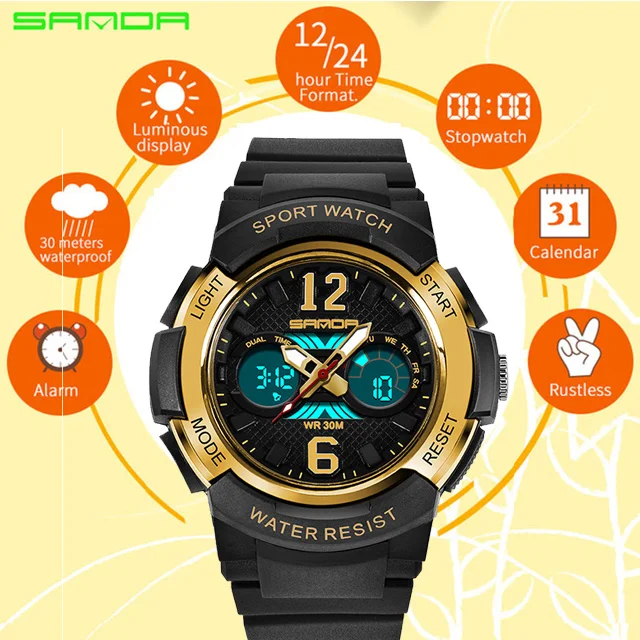 Children's Watches LED Digital Watches Boys and Girls Students Multifunctional Waterproof Electronic Watch Relogio Masculino 757 Children's Watches LED Digital Watches Boys and Girls Students Multifunctional Waterproof Electronic Watch Relogio Masculino 757