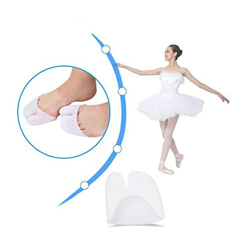 FullHalf Toe Sleeve Metatarsal Pads Ballet Shoe Protect High Heels Bunion Forefoot Cushioning Relief Diabetic Feet Men Women (1)