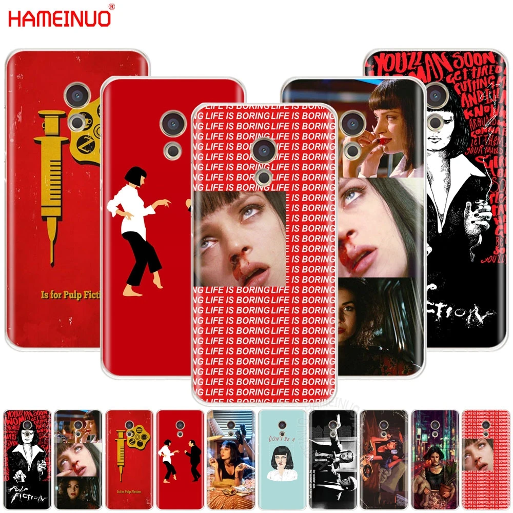 HAMEINUO Pulp нимация дымовой пистолет девушка Обложка для Meizu M6 M5 M5S M2 M3 M3S MX4 MX5 MX6 PRO 6 5 U10