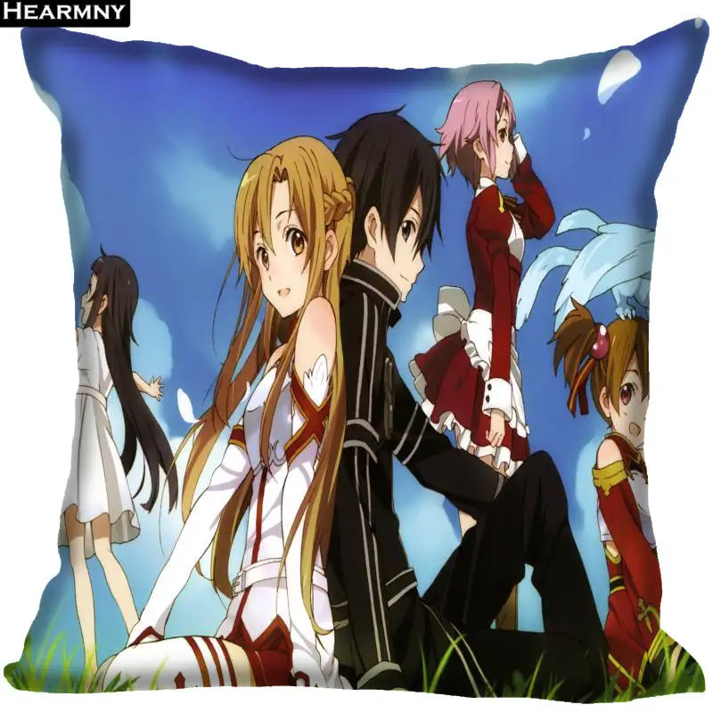 Декоративная Наволочка на заказ Sword Art Online квадратная Наволочка на молнии 35X35,40x40,45x45 см(одна сторона