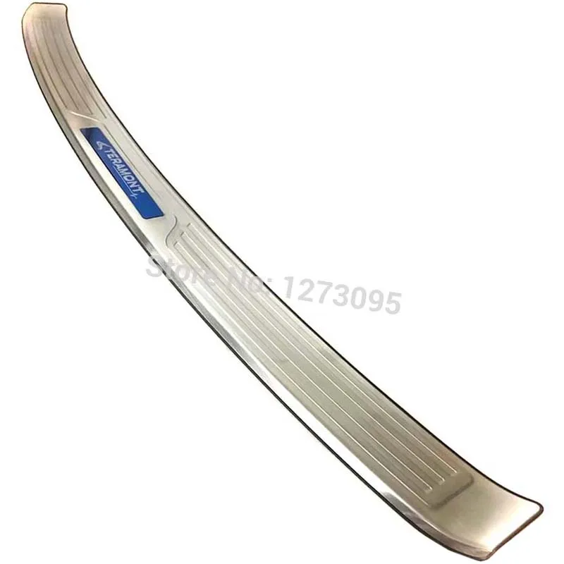 

For Volkswagen Teramont 2018 Stainless Exterior Rear Bumper Protector Sill Trim Tail Trunk Guard Pedal Car Styling Accessories