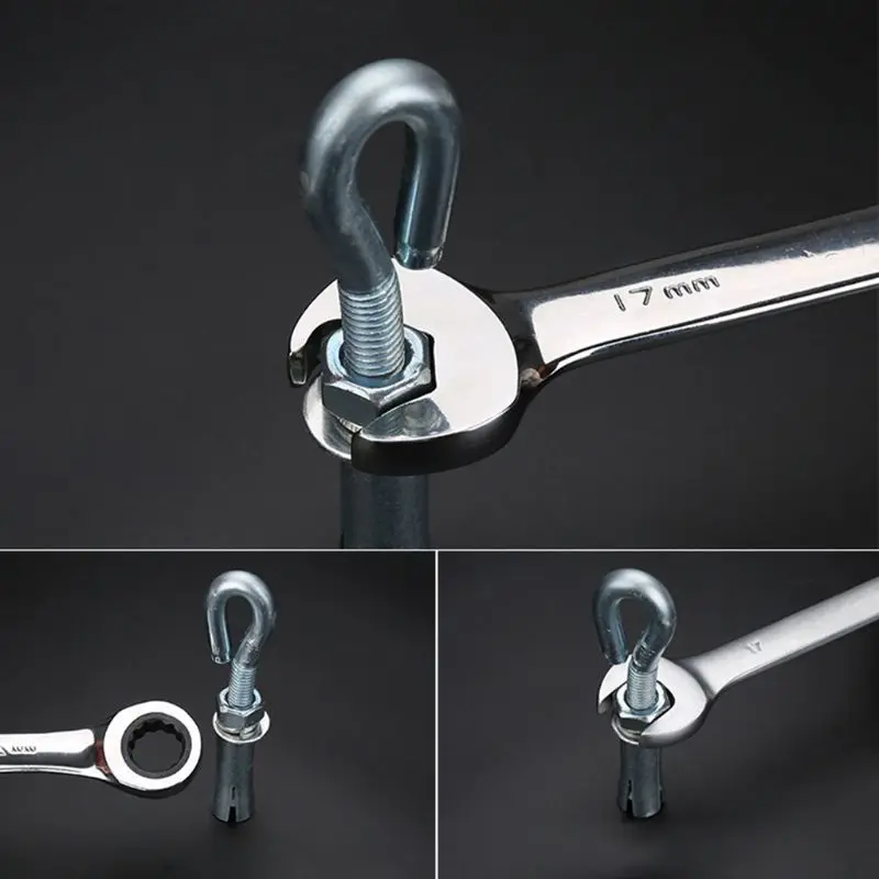 8-22 мм гаечный ключ комбинированный Трещоточный ключ с открытым концом кольцо универсальный ручной инструмент для ремонта автомобиля