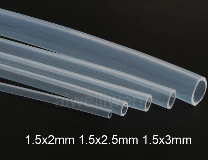 1 5 мм ID 5x2 5x3 FDA медицинская пищевая прозрачная силиконовая резиновая трубка