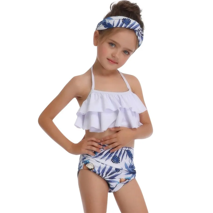 

Family Swimsuit Girl kids Swimwear Toddler Baby Ruffles Swimwear Bathing Bikini Set Outfits badpak meisje kinder badpak #2y07
