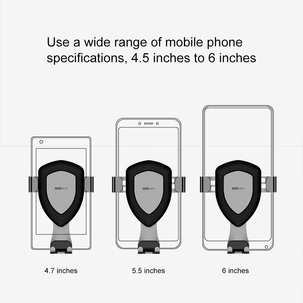Беспроводное зарядное устройство Xiaomi COOWOO с гравитационным датчиком подходит для