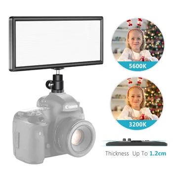 

Neewer LED Video Light Super Slim Bi-color Dimmable DSLR Studio LED Light Lamp Panel with LCD Display for Camera DV Camcorder