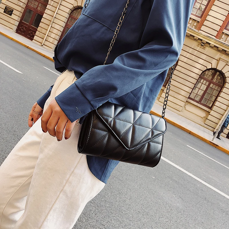 

Fashion Crossbody Bags For Women 2019 Luxury Handbags Women Bags Designer PU Leather Chain Purses And Handbags Sac A Main Femme