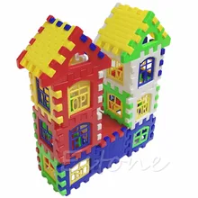 2018 NEW Kids Crianças Engraçado Casa de Tijolos de Construção Aprendizagem Blocos de Construção Conjunto de Brinquedos