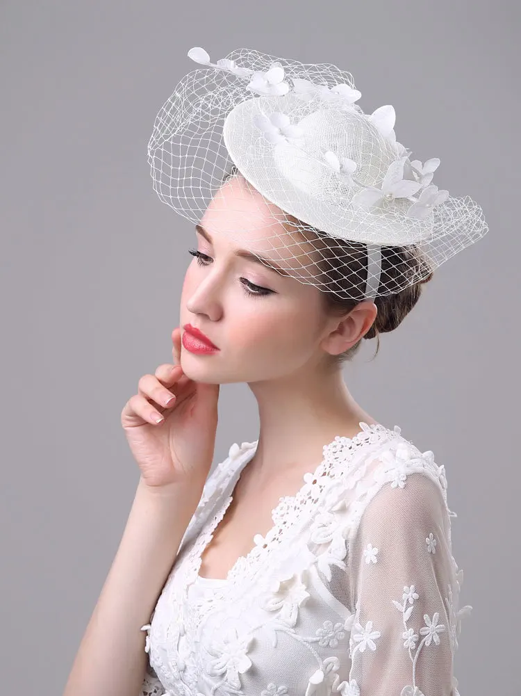 wedding hair hat