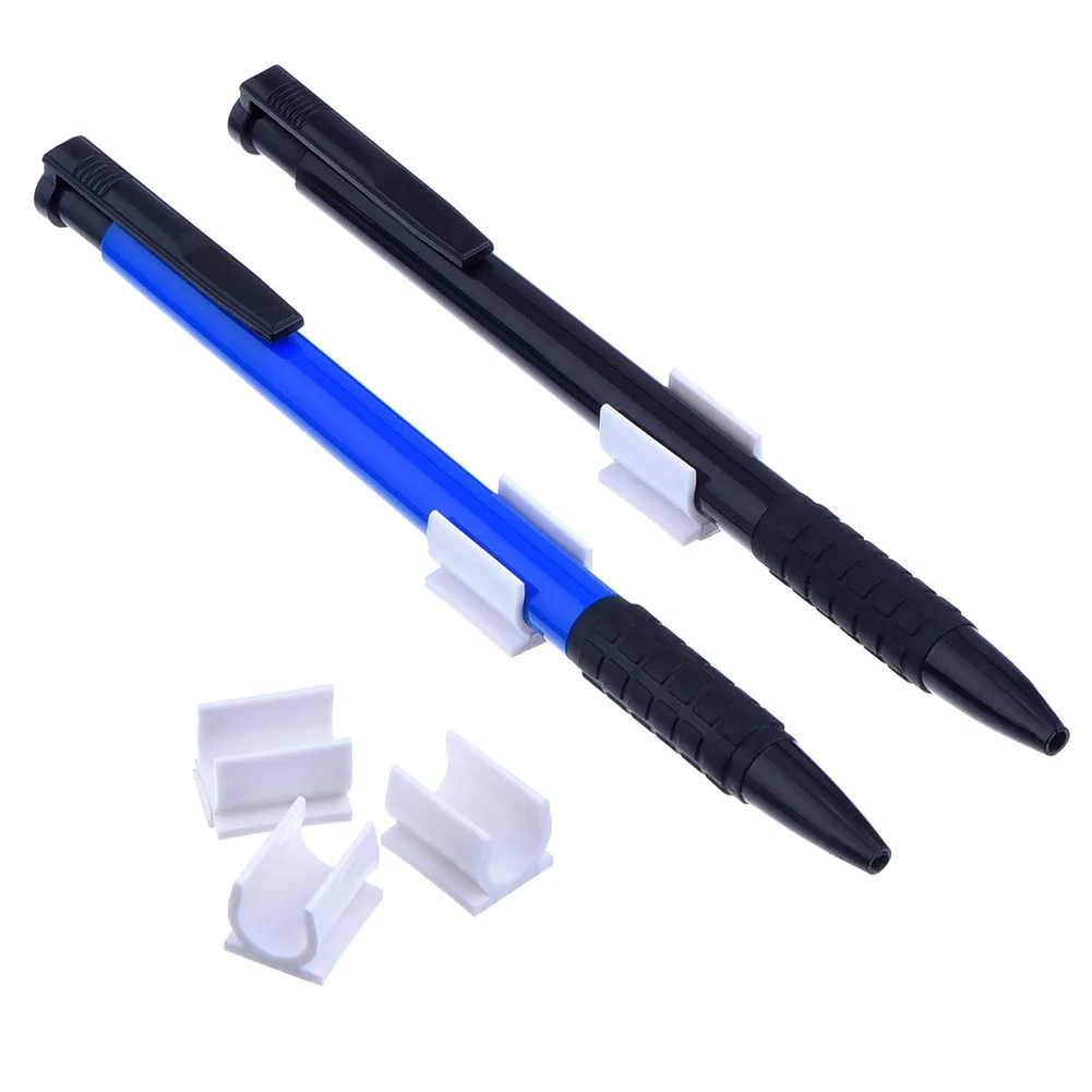 2 шт./компл. простой стиль Ручка Зажим ручка пластиковый клипсовый держатель школьные офисные принадлежности