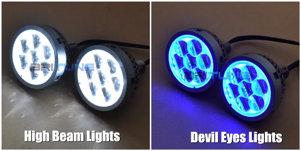 Светодиодный прожектор, линзы для фар, однолучевая лампа, 3,0, мульти линзы для глаз дьявола, автомобильные фары, автомобильные аксессуары, модифицированный стиль, сделай сам