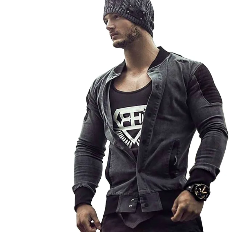 

Men Clothes Denim Jackets Coats Jaqueta Masculina Male Casual Outwear Sportswear Slim Fit Light jackets Hombre Bomber Men Jacket