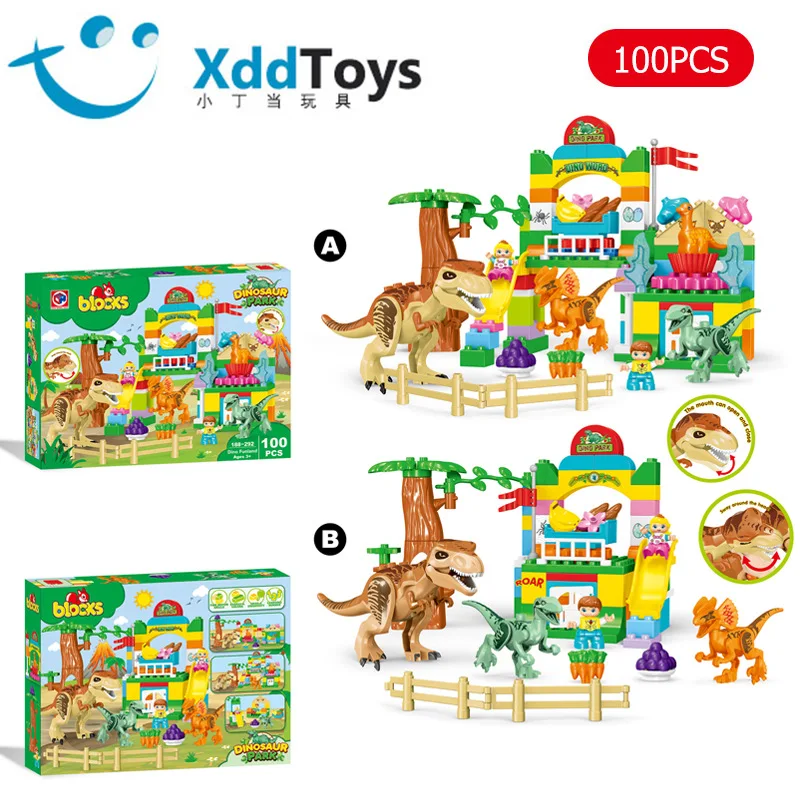

Dinosaur Building Block Assembled and Compatible Music, High-size and Large-particle-type, Upper and Lower E-movable Boy