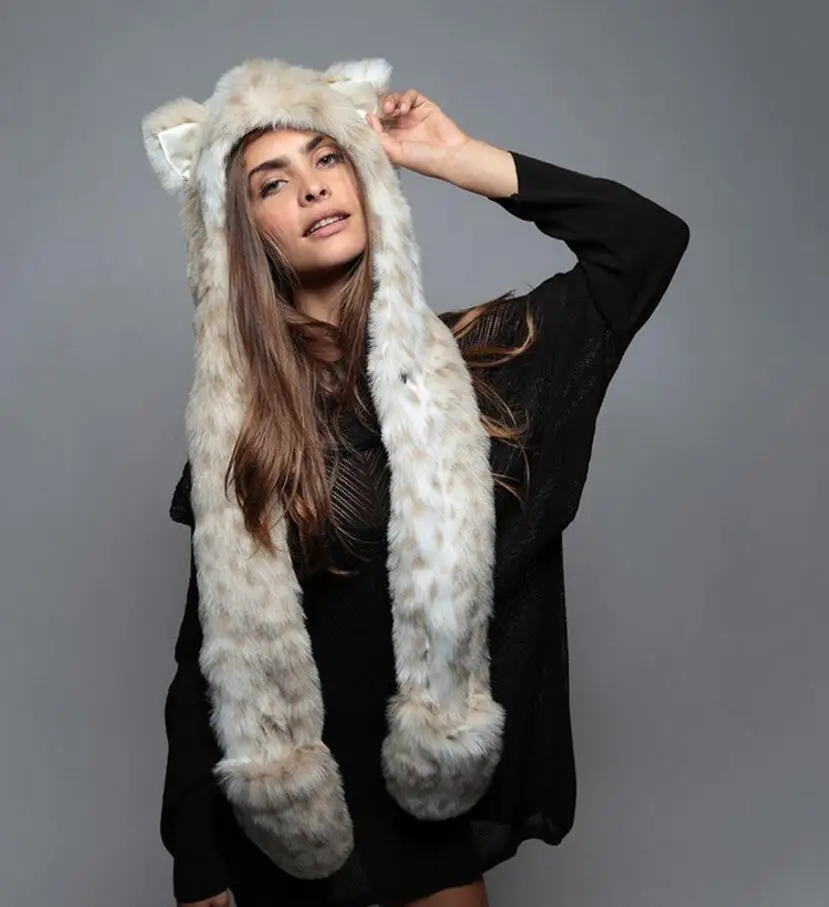 animal hat carton cut winter women cap 8
