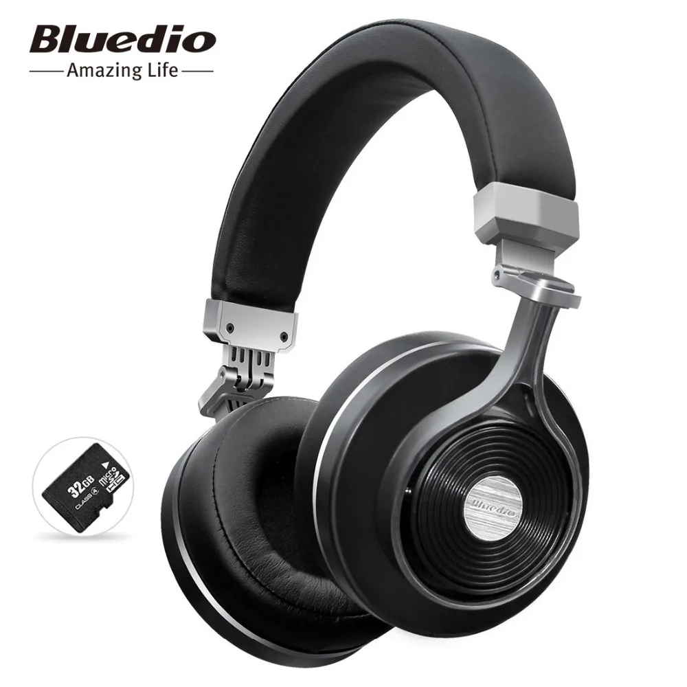 Новинка года наушников Наушники Bluedio T4S Bluetooth наушники гарнитуры Портативный с микрофоном для музыки наушников