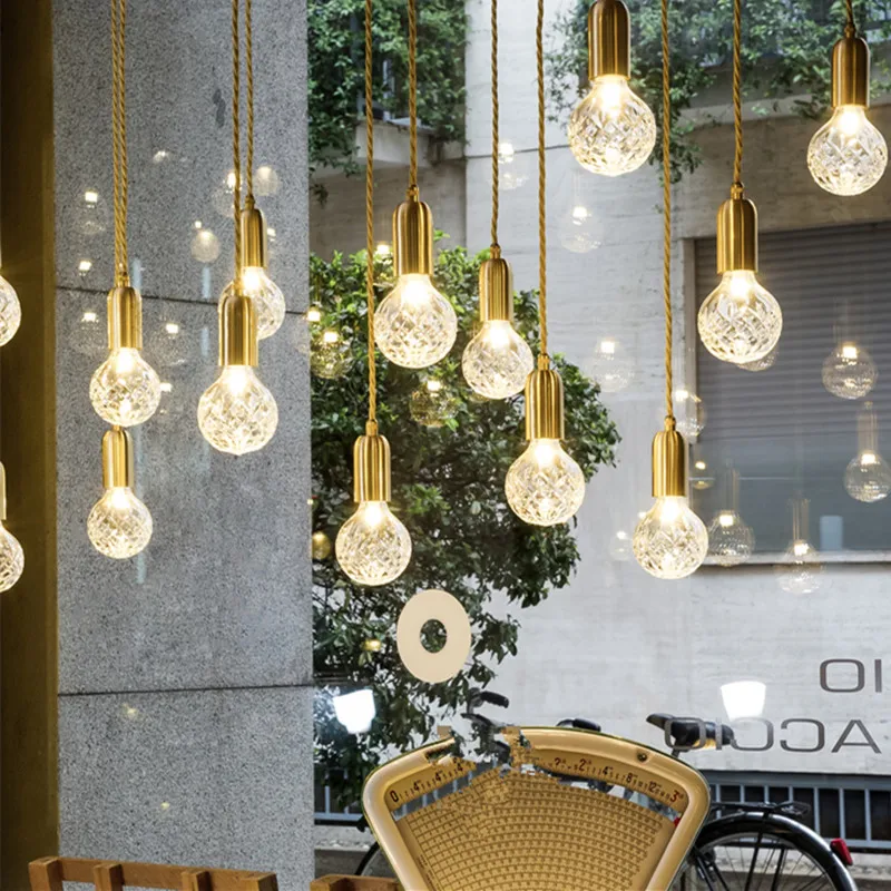 Современные хрустальные Стекло подвесной светильник s Круглый Подвесные