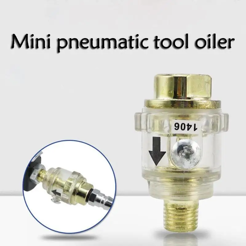 

Hardware Automatic Mini In-line Oiler Lubricator Pneumatic Tool Air Compressor Pipe for intake Port of General Pneumatic Tools