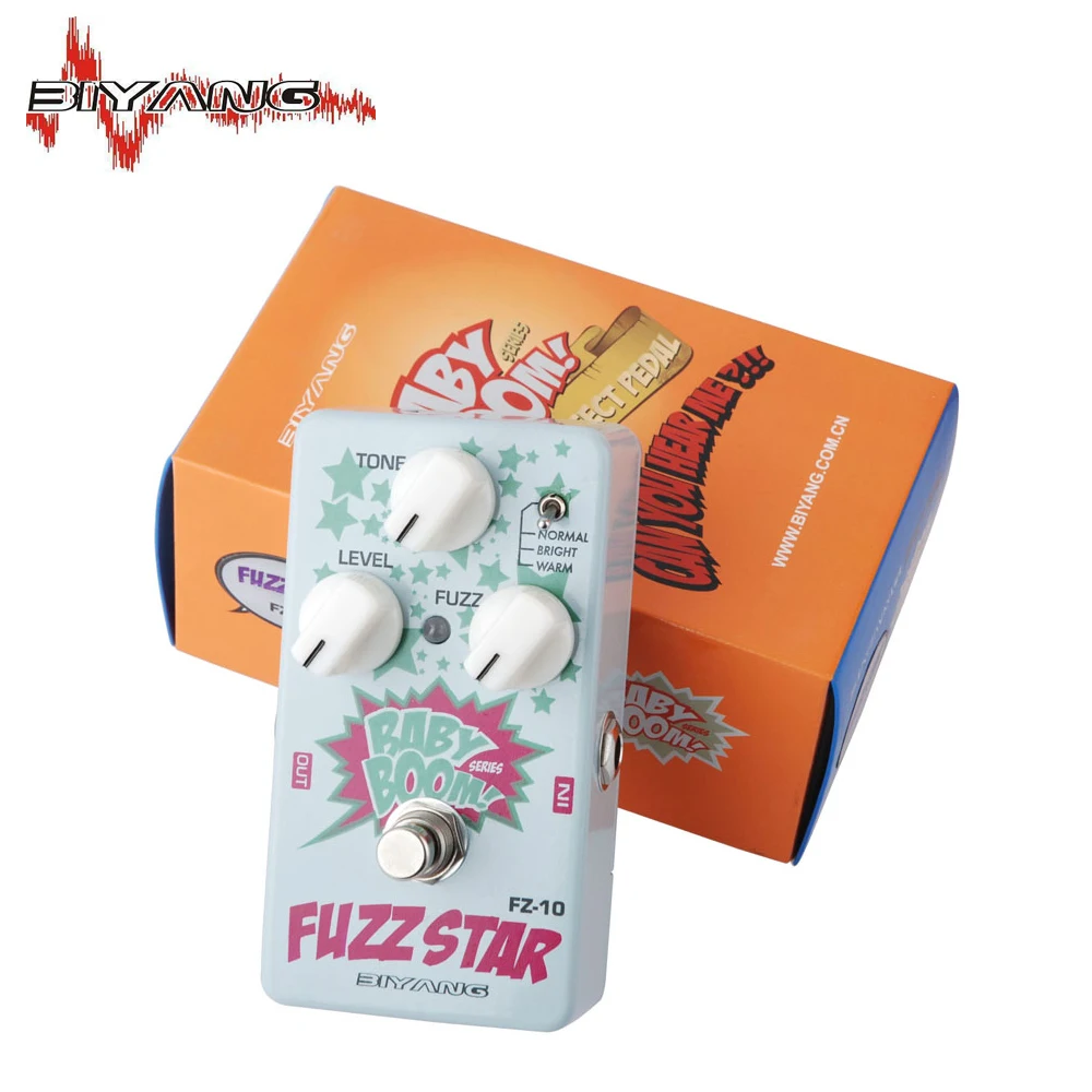 Biyang baby boom FZ-10 педаль эффектов для электрогитары три Модели Fuzz Star Distortion True Bypass Музыкальные инструменты 250 D