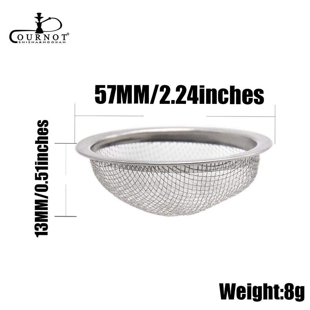 Металлический экран для кальяна COURNOT Silver из нержавеющей стали UPG Radc аксессуары