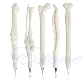 

OOTDTY 5Pcs Modish Ball Point Pen Bone Shape Radiographer Nurse Doctor Teacher Gift New