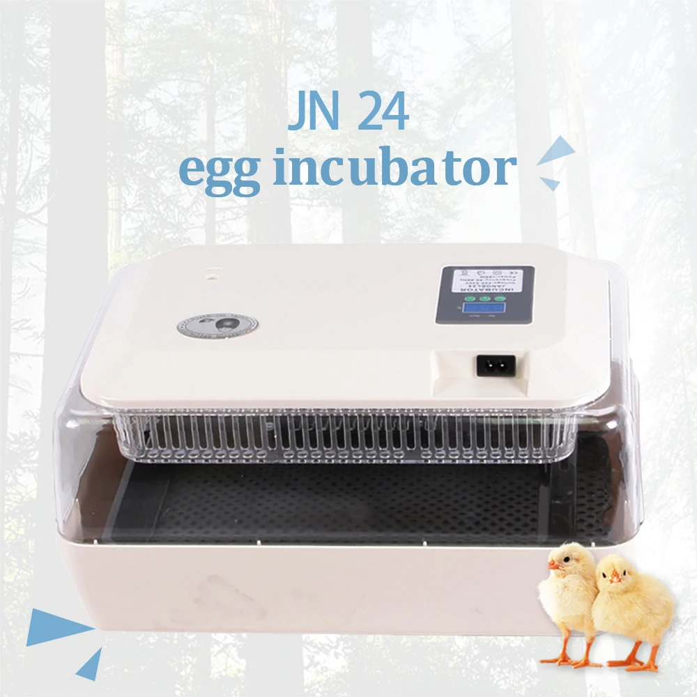 

24 Eggs Mini Incubator Automatically Turn Eggs Birds Chicken Duck Goose Quail Hatching Experimental Teaching Equipment