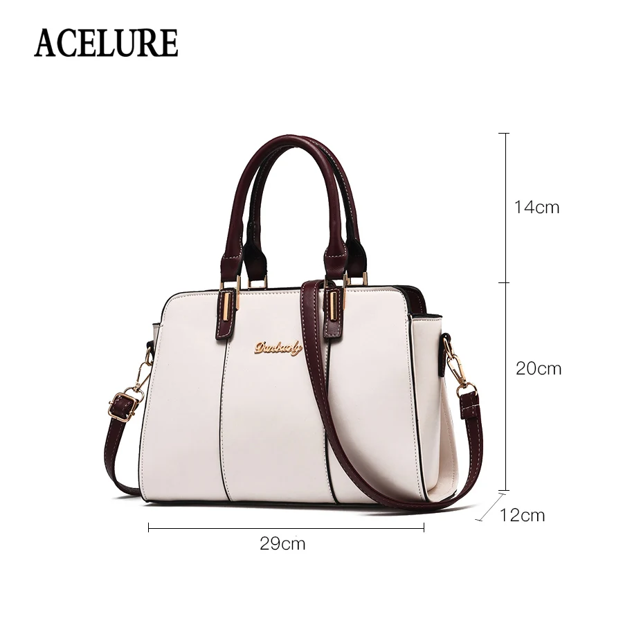 ACELURE النساء يد الأعمال الفاخرة حقائب يد جلدية المرأة أكياس مصمم المرأة حقيبة OL سيدة crossbody حقائب للنساء 2018 بولسا