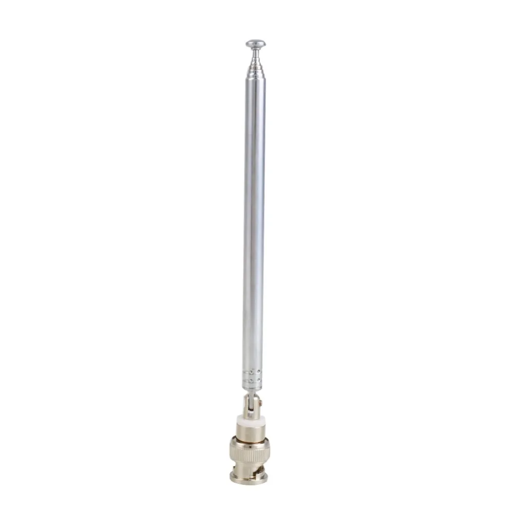 Telescopic Extendable Antenna with BNC Connector for FM Radio Scanner VHF/UHF Telescopic Extendable Antenna with BNC Connector for FM Radio Scanner VHF/UHF