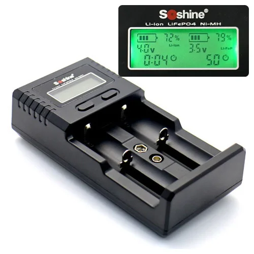 Soshine H2 SC интеллигентая (ый) Зарядное устройство ЖК дисплей Универсальный для