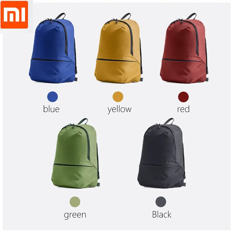 

Original Xiaomi Mi Backpack 11L 5colors Level 4 Waterproof Nylon 150g Urban Leisure Sports Backpacks Bags Men Women Small Size