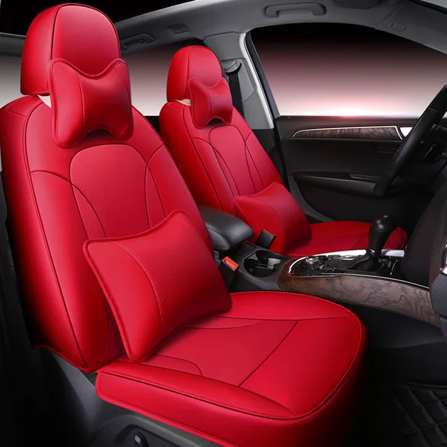 Custom automobile Cowhide car seat cover set For citroen aircross c4 c5