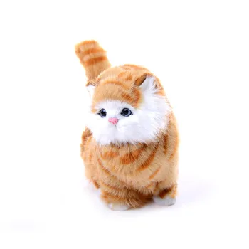 

1Pc soft Lovely sounding Simulation stuffed plush cats toys New Electric Simulation cute plush cat doll toys for kids girls