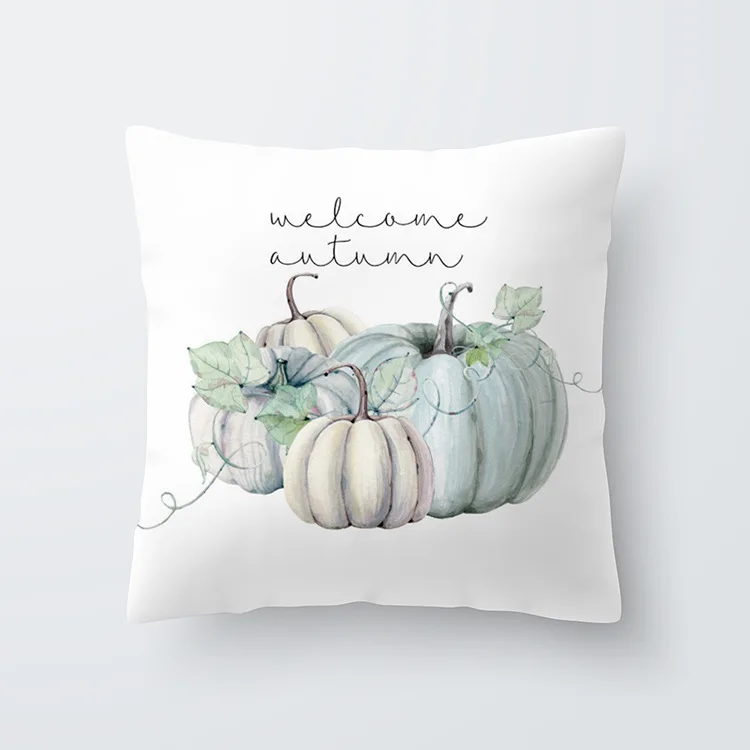 

IROYAL Watercolor Pumpkin Pillowcase Home Decoration Pillowcase Multi-size Pillowcase Can Be Customized Patterns And Materials