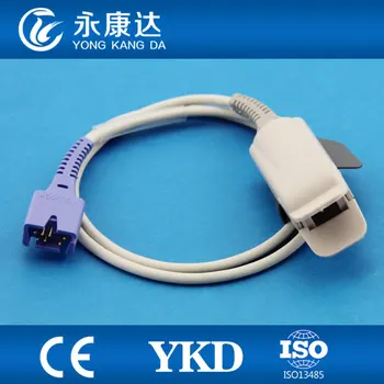 

Reusable Adult finger clip SpO2 sensor Db9,7pin 1m length