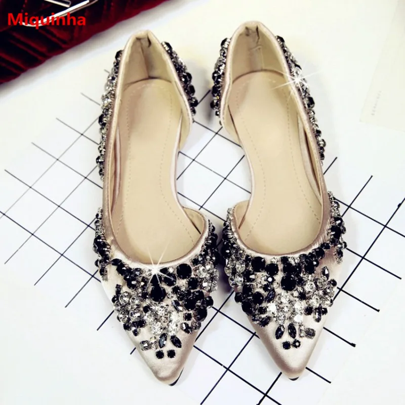 embellished pointed flats