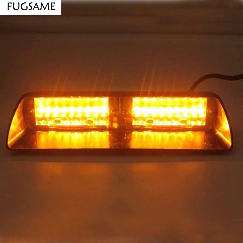 

FUGSAME 2017 Universal Type 8/8 16 LED Emergency Strobe Light Windshield Light S2
