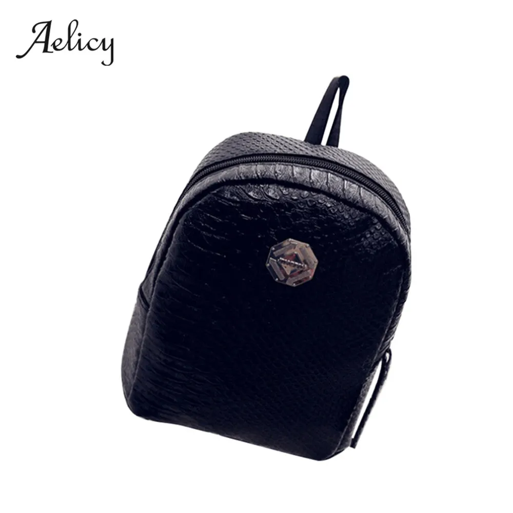 

Aelicy Women Fresh And Simple Mini Backpack Women Back Pack Backpack Teenage Girl Mochilas Mujer 2019 PU backpack Women Bag 0904
