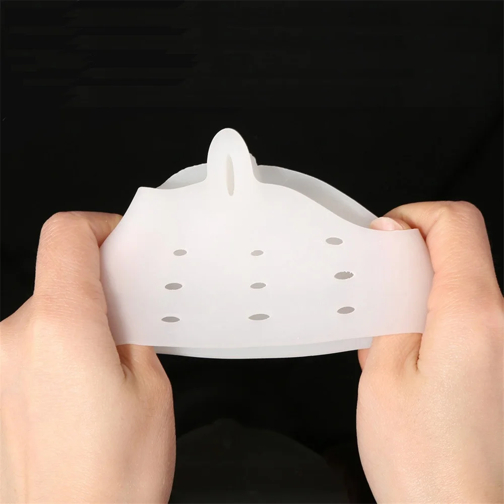 1pair=2pcs Daily Use Foot Care Biological Silicone Hallux Valgus Orthosis Toe Separator Big Toe Corrector Forefoot Pad FT035